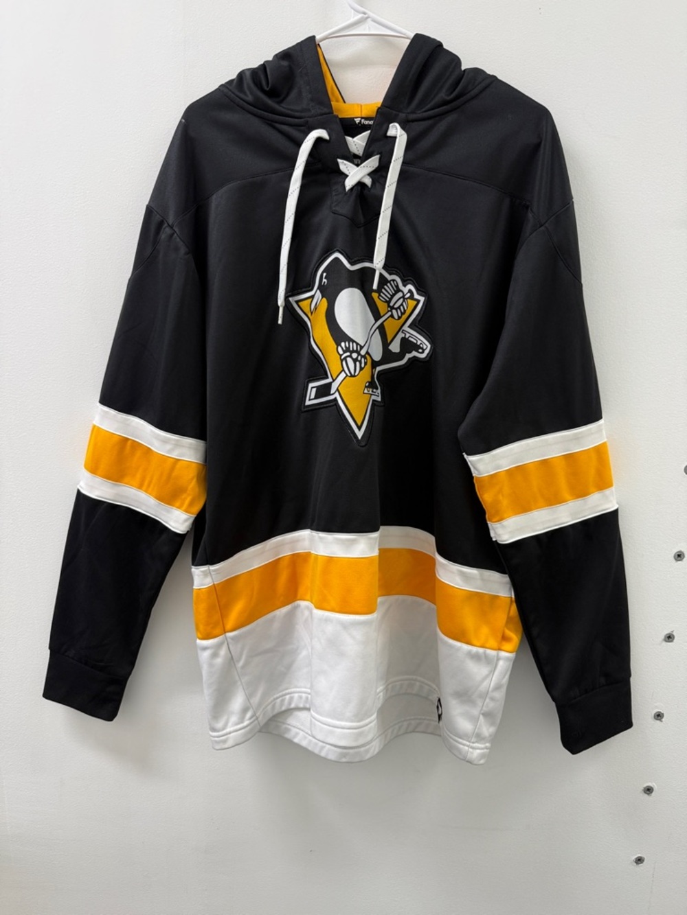 Fanatics Black and Gold NHL Hooded Lace-Up Pullover